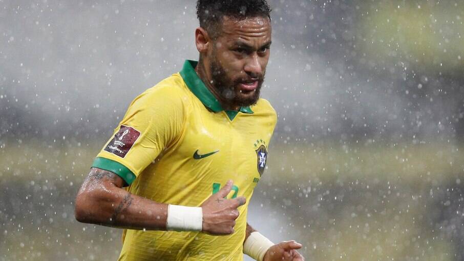 Neymar em ação pela seleção brasileira