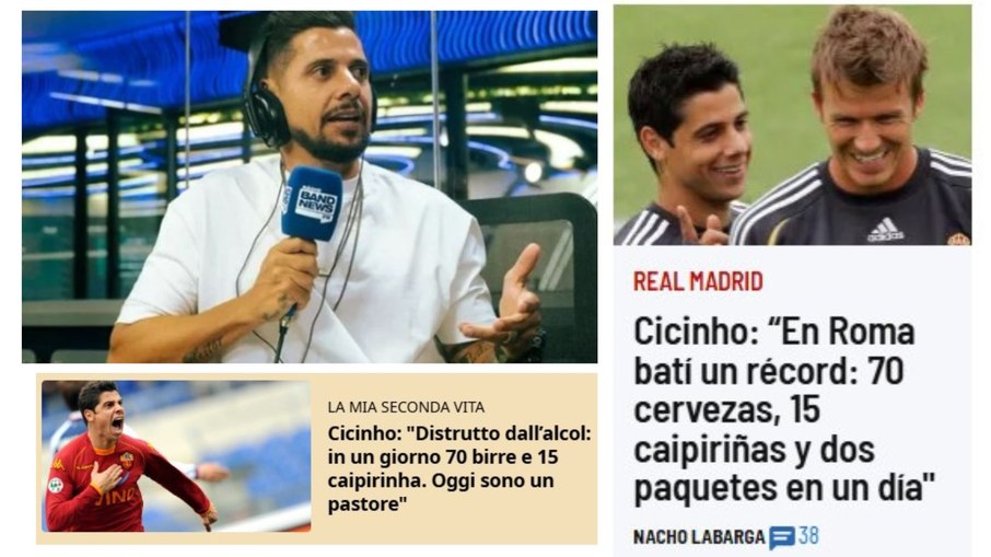 Cicinho conta como superou depressão para imprensa internacional