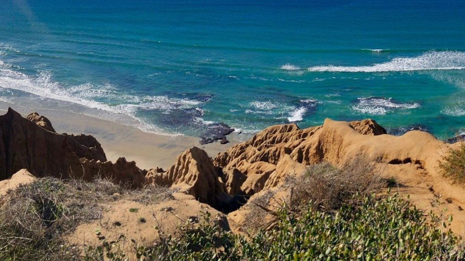 Praia Estadual de Torrey Pines, EUA Praia Estadual de Torrey Pines, EUA