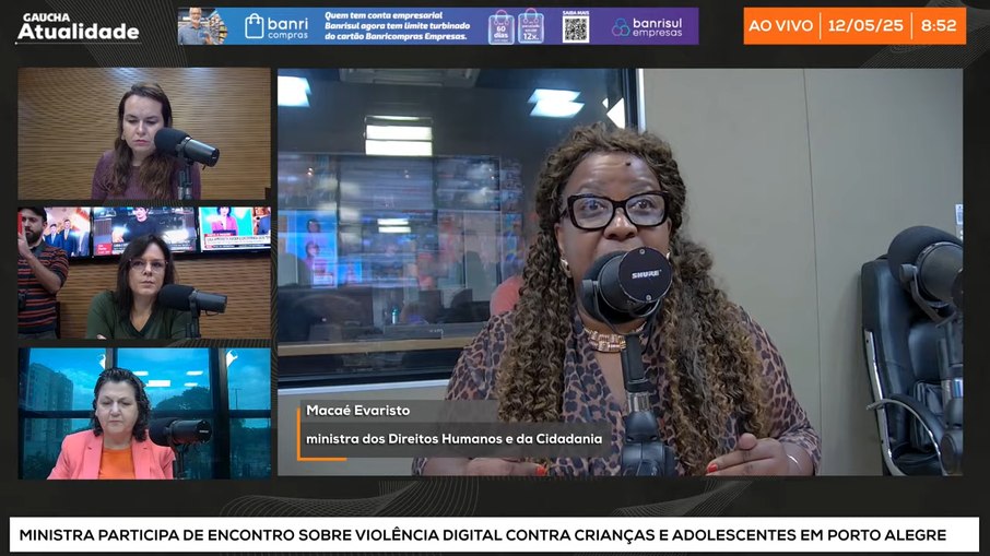 Ministra Macaé Evaristo em entrevista na Rádio Gaúcha Ministra Macaé Evaristo em entrevista na Rádio Gaúcha