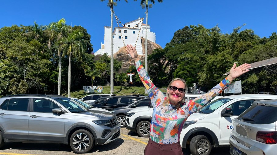 Liliajane Mallmann no Convento da Penha