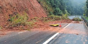 Serra da Tamoios tem 5 pontos de risco de deslizamento de terra