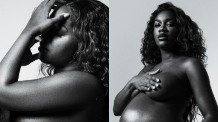 De topless, Iza comemora o Dia das Mães e relembra gravidez