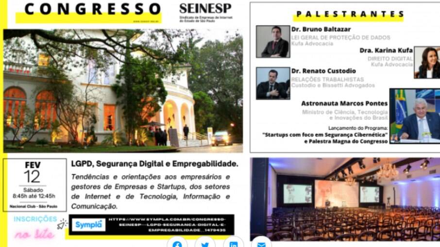 SEINESP realiza congresso de LGPD, Segurança Digital e Empregabilidade