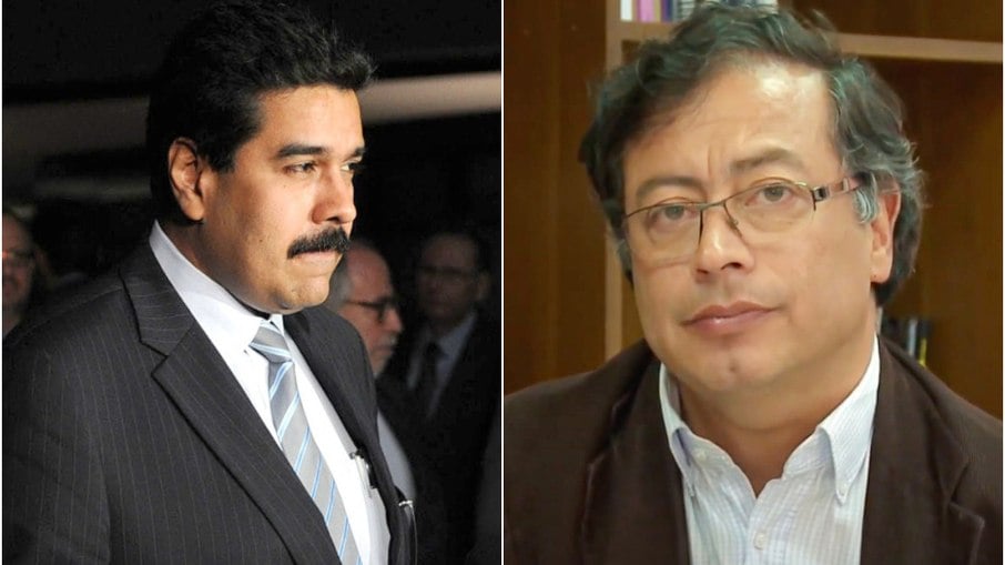 Nicolás Maduro e Gustavo Petro