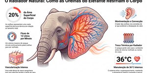 Por que as orelhas dos elefantes são tão grandes?