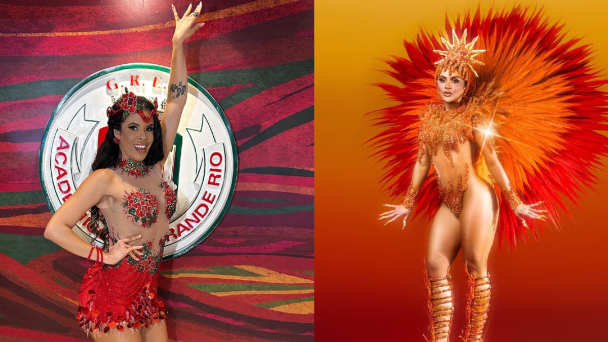 Luciene Santinha e Mileide Mihaile são cotadas para o posto de Rainha de Bateria da Grande Rio.