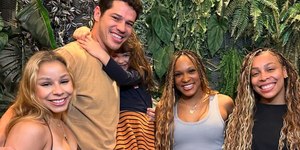 José Loreto e filha se encontram com as ginastas Rebeca Andrade, Flavinha e Lorrane