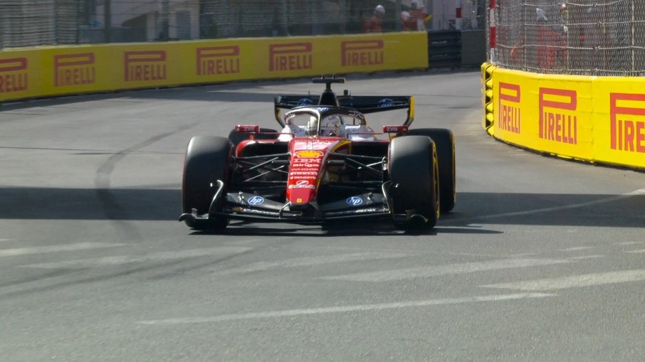 Leclerc na classificação em Mônaco