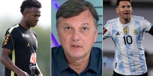 Mauro Cezar usa Messi para explicar má fase de Vini Jr na seleção