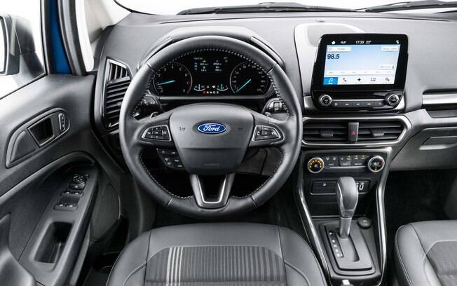 O Ford EcoSport 2020 tem um dos melhores sistemas multimídia da categoria, o Sync 3 com tela sensível  ao toque