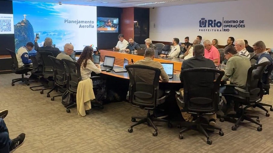 Reunião no Centro de Operações e Resiliência do Rio definiu o esquema de segurança e trânsito para o AeroFla