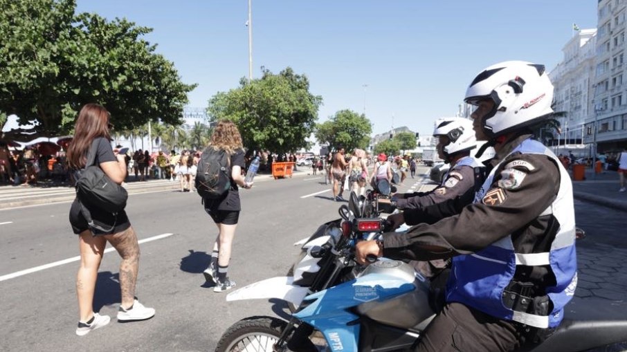 Policiais do Segurança Presente já em Copacabana