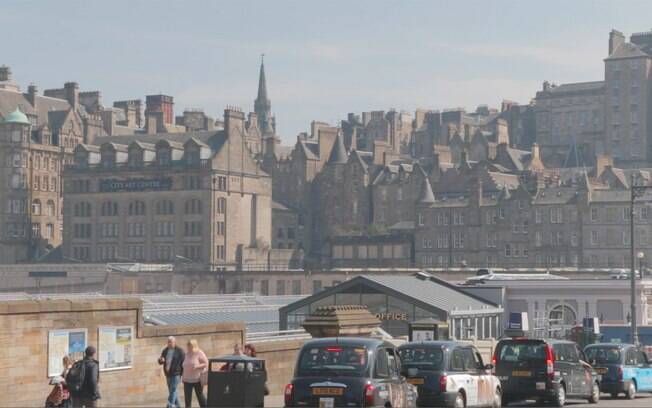 Construções antigas em Edimburgo Construções antigas em Edimburgo