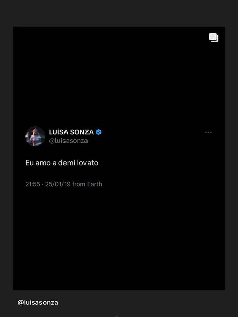 Demi Lovato comemora parceria com Luísa Sonza