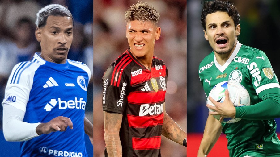 Cruzeiro, Flamengo e Palmeiras entram em campo contra adversários do Z-4 Cruzeiro, Flamengo e Palmeiras entram em campo contra adversários do Z-4