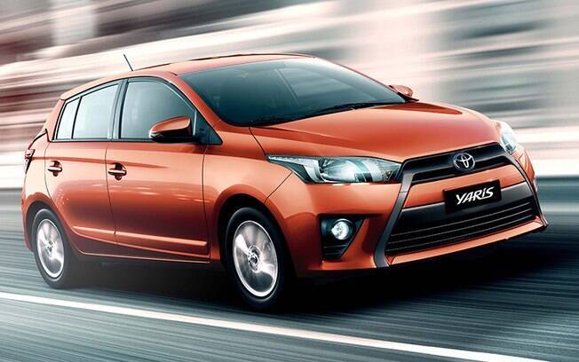 Toyota Yaris vendido atualmente na Argentina, ainda sem as mudanças adotadas na nova geração do modelo