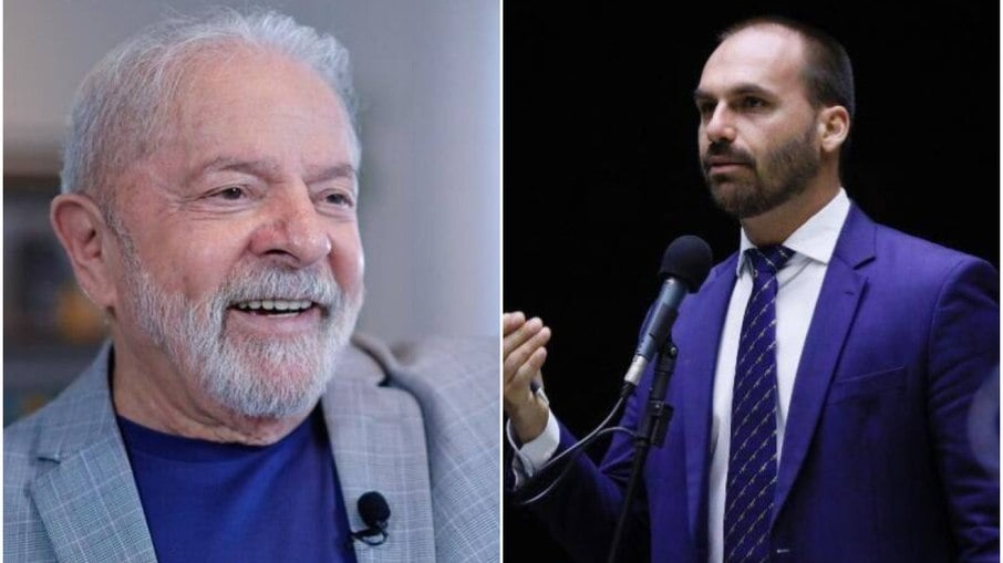 Lula entrou com ação contra Eduardo Bolsonaro