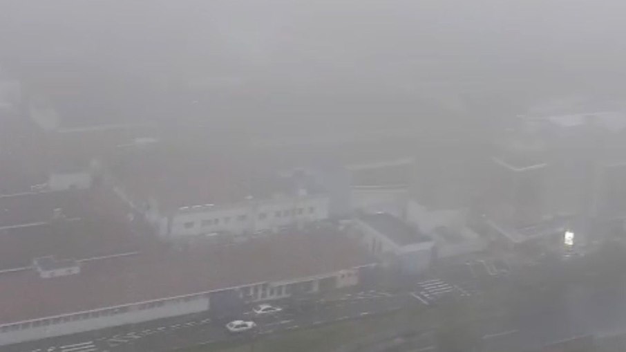 Neblina tomou conta da cidade