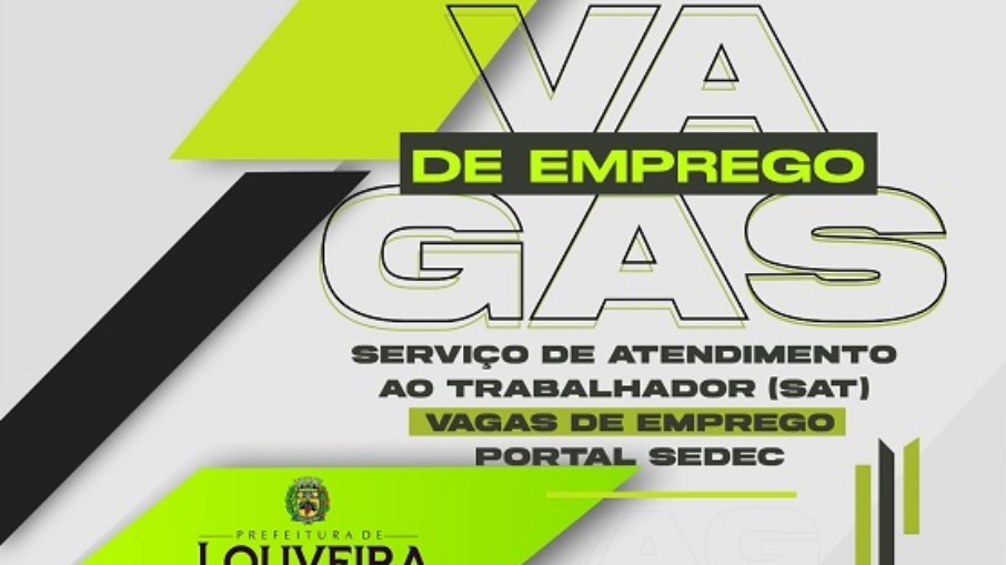 Oportunidades estão disponíveis por meio do SAT