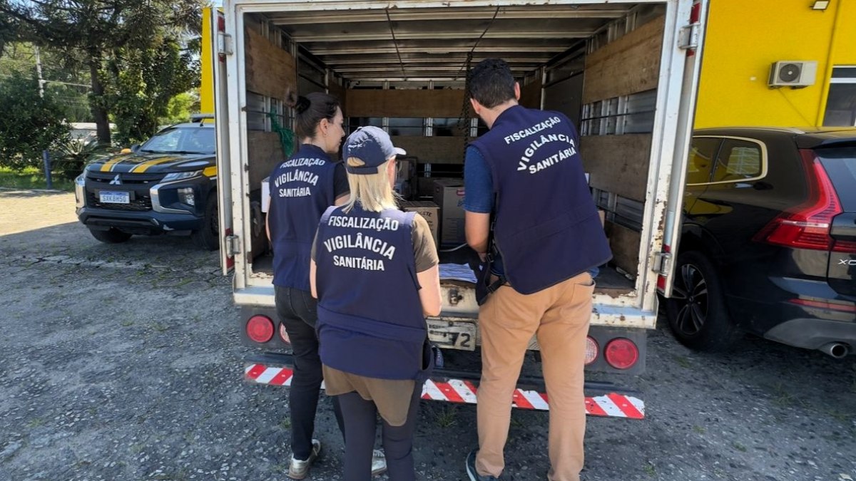 A carga passou por análise da Vigilância Sanitária
