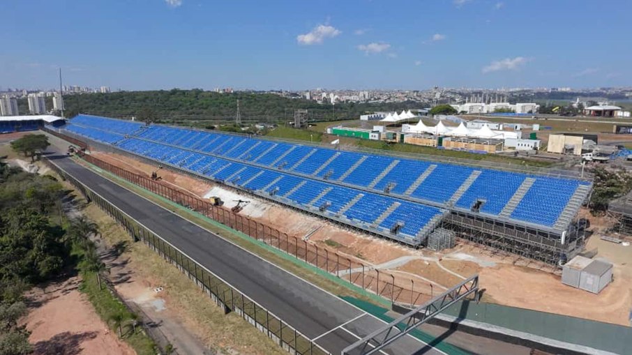 Arquibancadas das Olimpíadas estão em Interlagos para a F1 Arquibancadas das Olimpíadas estão em Interlagos para a F1
