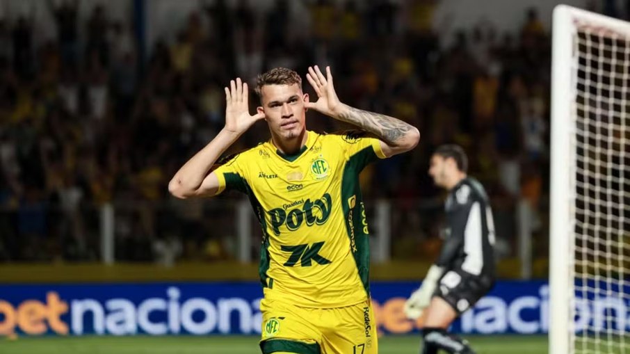 Cristian, autor de um dos gols do Mirassol contra o Bahia