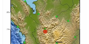 Terremoto de magnitude 5,7 atinge a Colômbia durante a madrugada