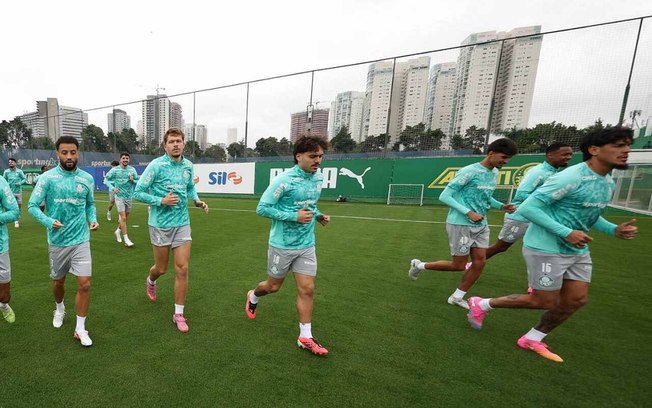 Gustavo Gómez durante treinamento do Palmeiras nesta terça-feira (11) Gustavo Gómez durante treinamento do Palmeiras nesta terça-feira (11)