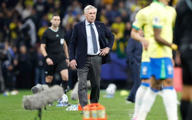 Carlo Ancelotti, técnico do Brasil na estreia contra o Equador