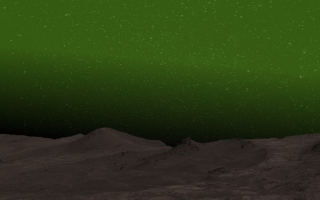 Sonda da ESA detecta luz verde na atmosfera de Marte
