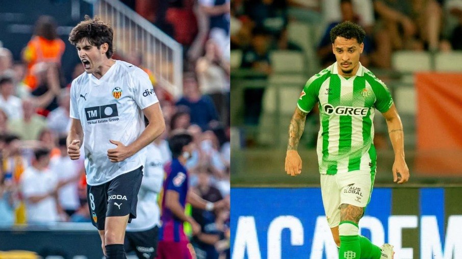 Javi Guerra e Antony são destaques de Valencia e Bétis Javi Guerra e Antony são destaques de Valencia e Bétis