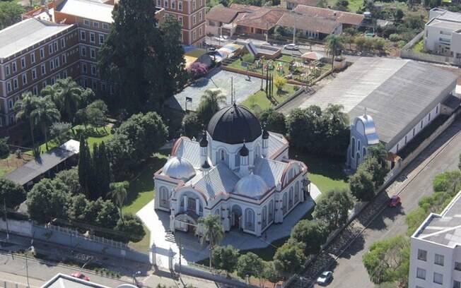 A Igreja Matriz de São Josafat é um dos cartões postais de Prudentópolis