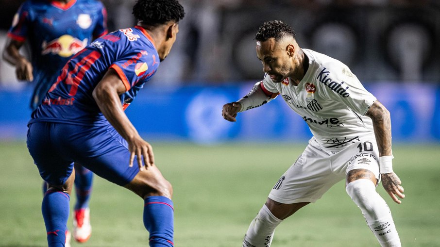 Neymar diante do RB Bragantino, pelo Paulistão 2025