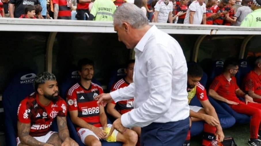 Tite e Gabigol no Flamengo