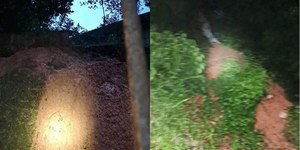 Chuva intensa provoca dois deslizamentos de terra em Blumenau