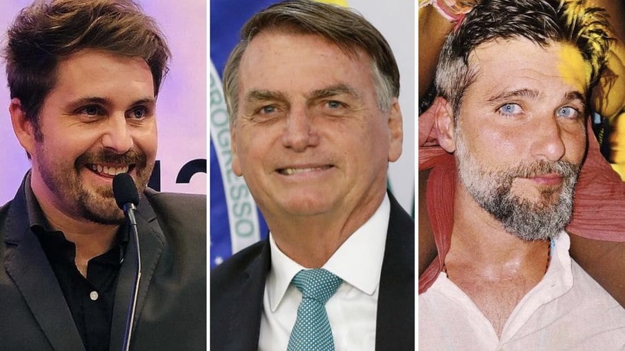 Thiago Gagliasso, Jair Bolsonaro e Bruno Gagliasso
