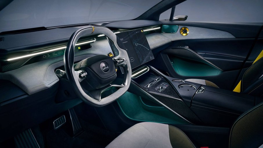 Interior do Lotus Electre Interior do Lotus Electre