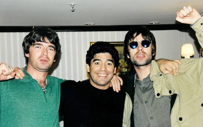 Maradona e os irmãos Gallagher 