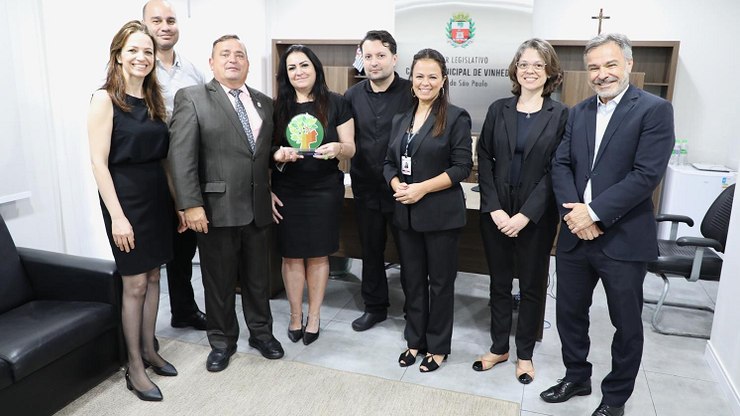 Câmara de Vinhedo é premiada por iniciativas de sustentabilidade