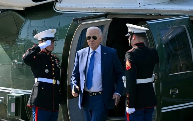 O presidente Joe Biden em Chicago, 8 de maio de 2024