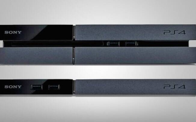 PS4 Slim (abaixo) será versão menor do console original (acima)