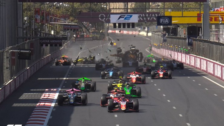 Bortoleto fugiu de incrível acidente em sua última ida a Baku