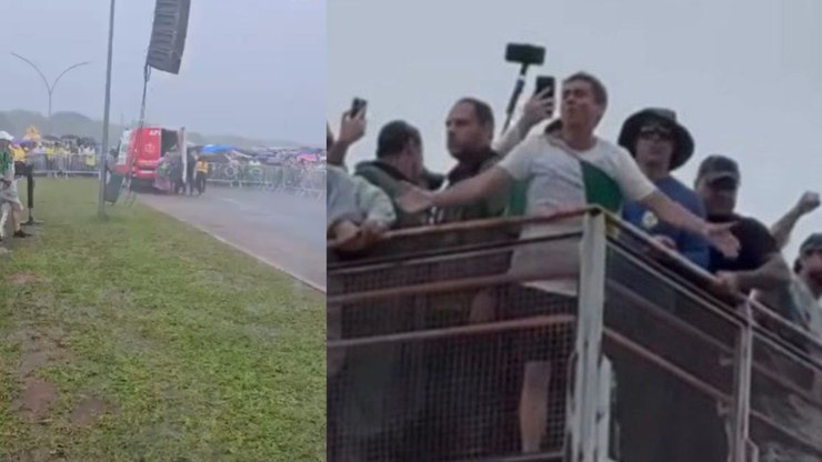 Raio atinge apoiadores de Nikolas Ferreira em Brasília
