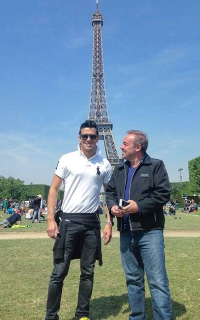 Thiago Salvático e Gugu Liberato em Paris Thiago Salvático e Gugu Liberato em Paris