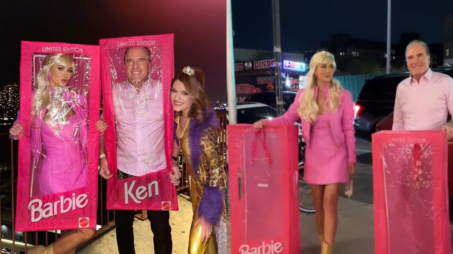 Roberto Justus e Ana Paula Siebert como Barbie Ken