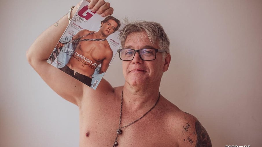 David Cardoso Jr. fez um ensaio sexy para um site de fotos masculinas