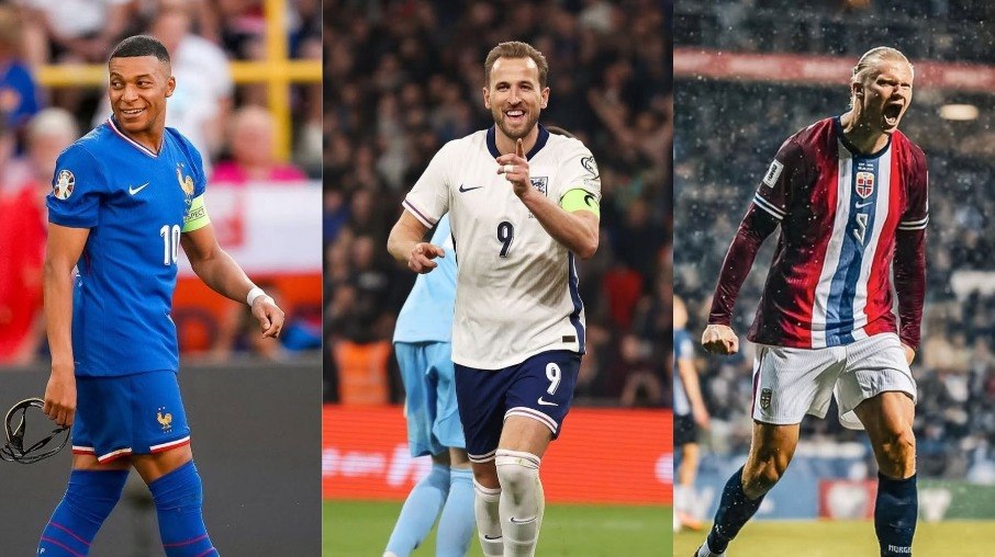 Mbappé, Kane e Haaland são fortes candidatos à artilheiro da Copa do Mundo