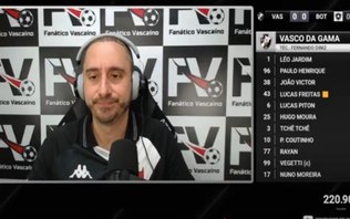 Vascaínos irritados com narrador zoado por rivais: gol deles