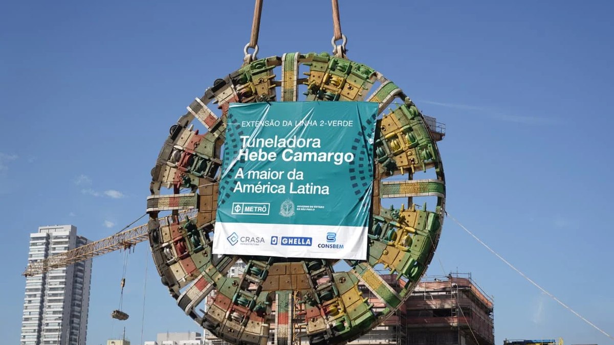 Roda de corte da tuneladora Hebe Camargo